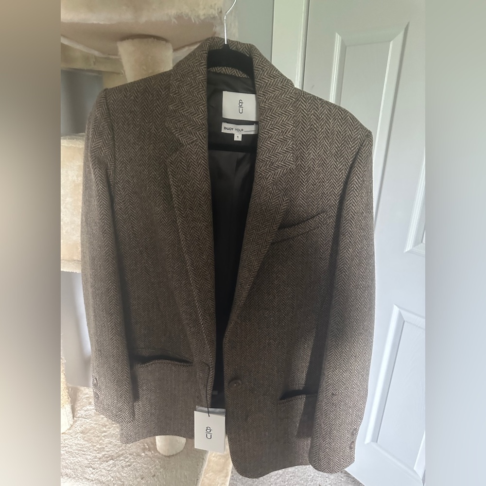 Wool Jacket Brown Brand New with Tags